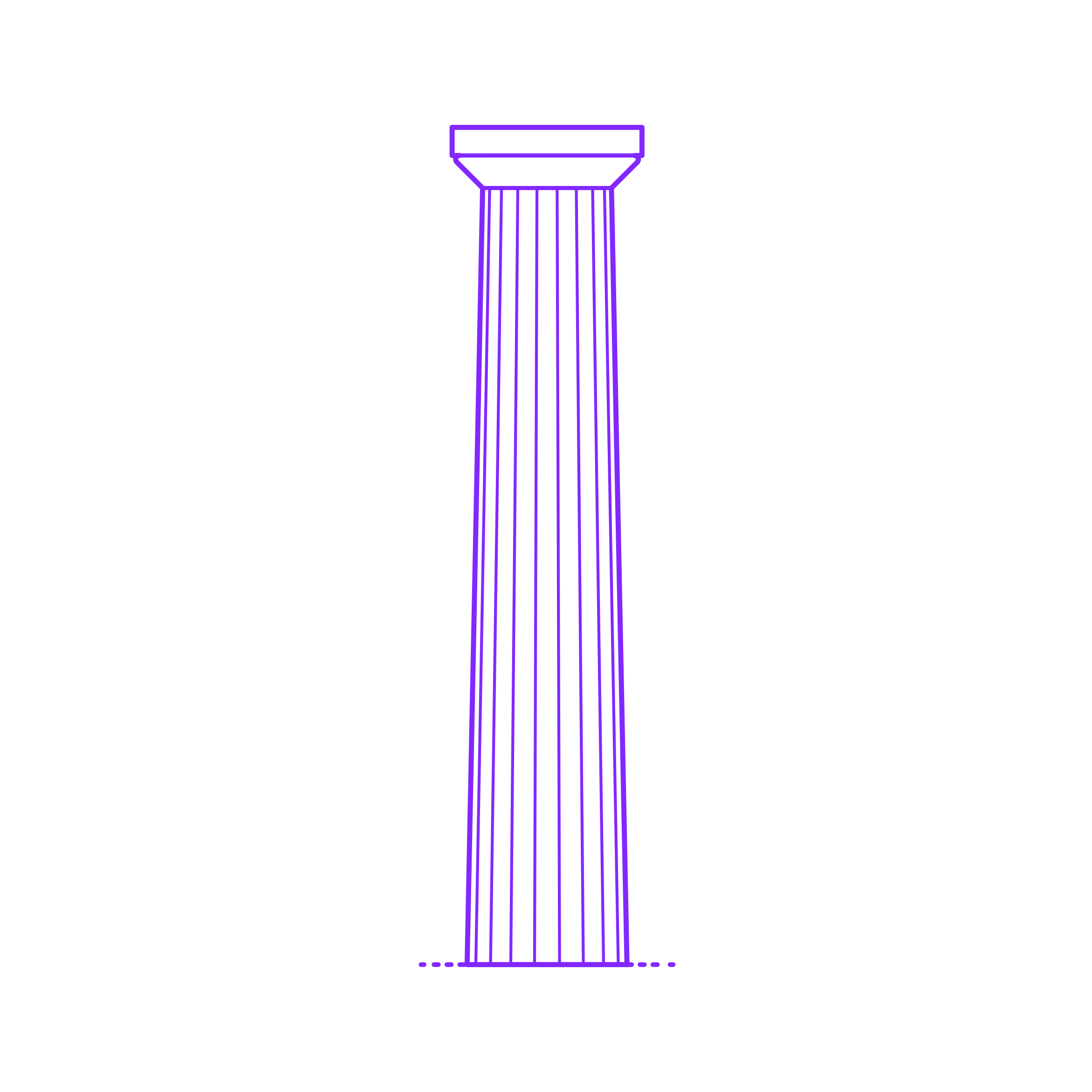 Buildings Stone Columns Greek Doric Fluted Silhouette Cutting Svg Files Free Vectors